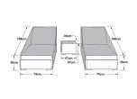 Maze Rattan Double Sunlounger Set Garden Furniture Cover Dimensions