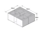 Maze Rattan 3 Seat Sofa Set Garden Furniture Cover