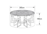 Maze Rattan - 6 Seat Round Bar Set Garden Furniture Cover