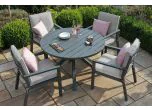 Maze Rattan New York 4 Seat Round Dining Set