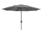 Maze Capri 2.7m Round Tilting Parasol with Crank Handle - Charcoal Grey