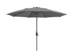 Maze Capri 3m Round Tilting Parasol with Crank Handle - Charcoal Grey
