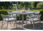 Maze - Rope Weave Florence 4 Seat Round Dining Set
