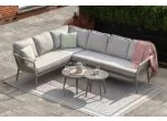 Maze - Rope Weave Monaco  Large Corner Sofa Set - Cool Linen