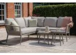 Maze - Rope Weave Monaco Small Corner Sofa Set - Cool Linen