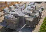 Maze - Maldives Rope Weave 8 Seat Rectangular Dining Set