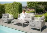 Maze - Rope Weave Milan 2 Seat Sofa Set - Cool Linen Fabric