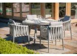 Maze - Rope Weave Milan 4 Seat Round Dining Set | Rope Trend