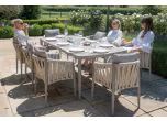 Maze - Rope Weave Milan 8 Seat Rectangular Dining Set - Cool Linen
