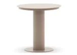 Maze - Sicily Aluminium Round Pedestal Side Table - Café