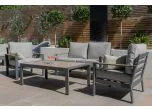 Maze - Vancouver 2 Seat Aluminium Sofa Set with Rectangular Coffee Table - Dove Grey