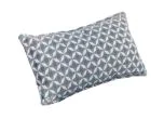 Maze Pair of Outdoor Sunbrella Fabric Bolster Scatter Cushion - Mosaic Blue
