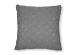 Outdoor fabric range matching scatter cushion - Quilted side (flanelle grey)