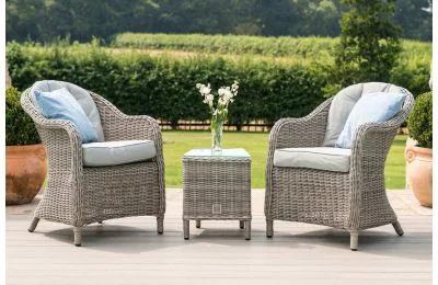 Maze Rattan Oxford 3 Piece Lounge Set - Half Round Weave