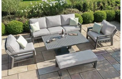 Maze New York Rising Table - Aluminium Slatted Table Top