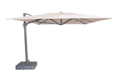 Maze Artemis 3m x 4m Rectangular Rotating Cantilever Parasol With LED Lights
