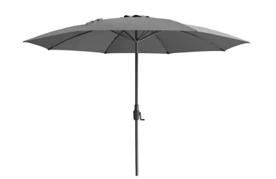 Maze Capri 3.5m Round Tilting Parasol with Crank Handle - Charcoal Grey