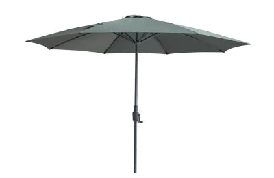 Maze Capri 3.5m Round Tilting Parasol with Crank Handle - Oil Green