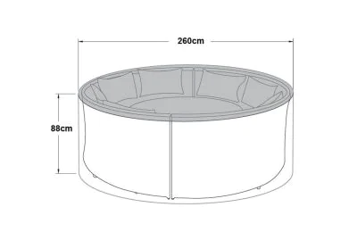 Maze Rattan - Dallas and Ascot Round Sofa Dining Set - Winter Cover