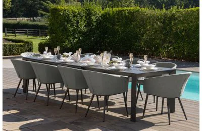 Maze - Outdoor Fabric Ambition 6 - 10 Seat Extending Dining Set 