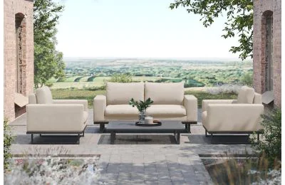 Ethos 2 Seat Outdoor Fabric Garden Sofa Set