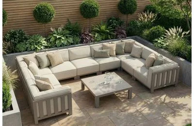 Maze - Aluminium Ibiza U Shape Sofa Set 