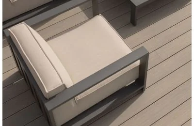 Maze - Aluminium Ibiza Armchair - Oatmeal