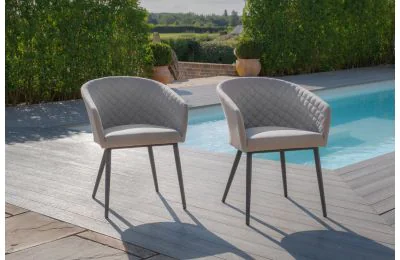Maze - Outdoor Fabric Pair of Ambition Dining Chairs 