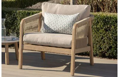Maze - Rope Weave Martinique Corner Sofa Set with Lounge Chairs
