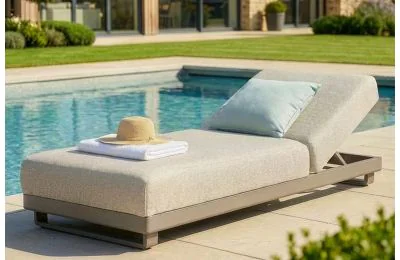 Maze - Aluminium Ibiza Armchair - Oatmeal
