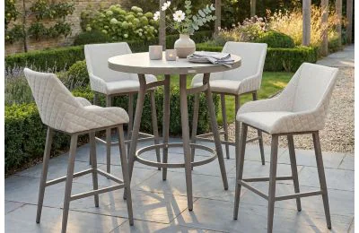 Maze Regal 4 Seat Garden Furniture Bar Set - Latte Colour