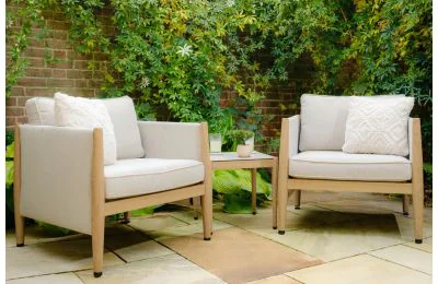 Maze - Burford Aluminium Lounge Set - Almond
