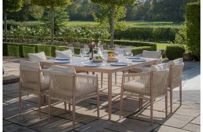 Maze - Havana Weave 8 Seat Square Dining Set 