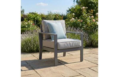 Maze - Montreal Aluminium Garden Armchair - Cool Linen