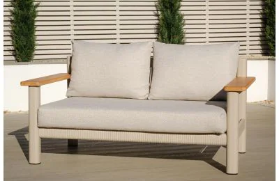 Maze - Sicily Rope Weave 2 Seat Sofa - Latte