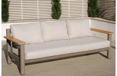 Maze - Sicily Rope Weave 3 Seat Sofa - Café Frame