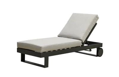 Maze - Vancouver /  New York Aluminium Sun Lounger - Dove Grey