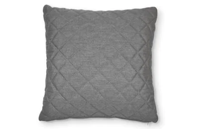 Outdoor fabric range matching scatter cushion - Quilted side (flanelle grey)