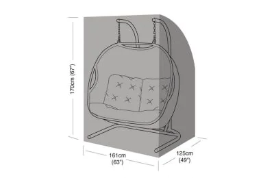 Rattan Furniture Fairy Double Hanging Chair Cover - Dimensions