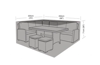 Small Casual Garden Furniture Set Cover - Footprint
