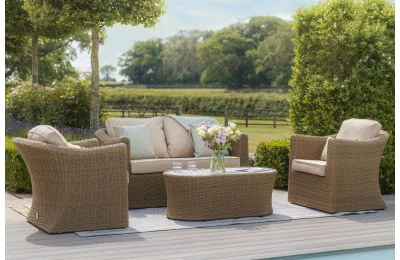 Maze - Winchester 2 Seat Garden Sofa Set With Two Armchairs 