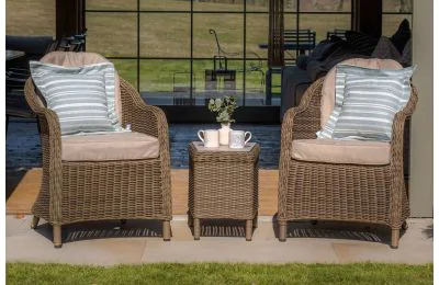 Maze -  Winchester 3 Piece Lounge Set - Ceramic Glass