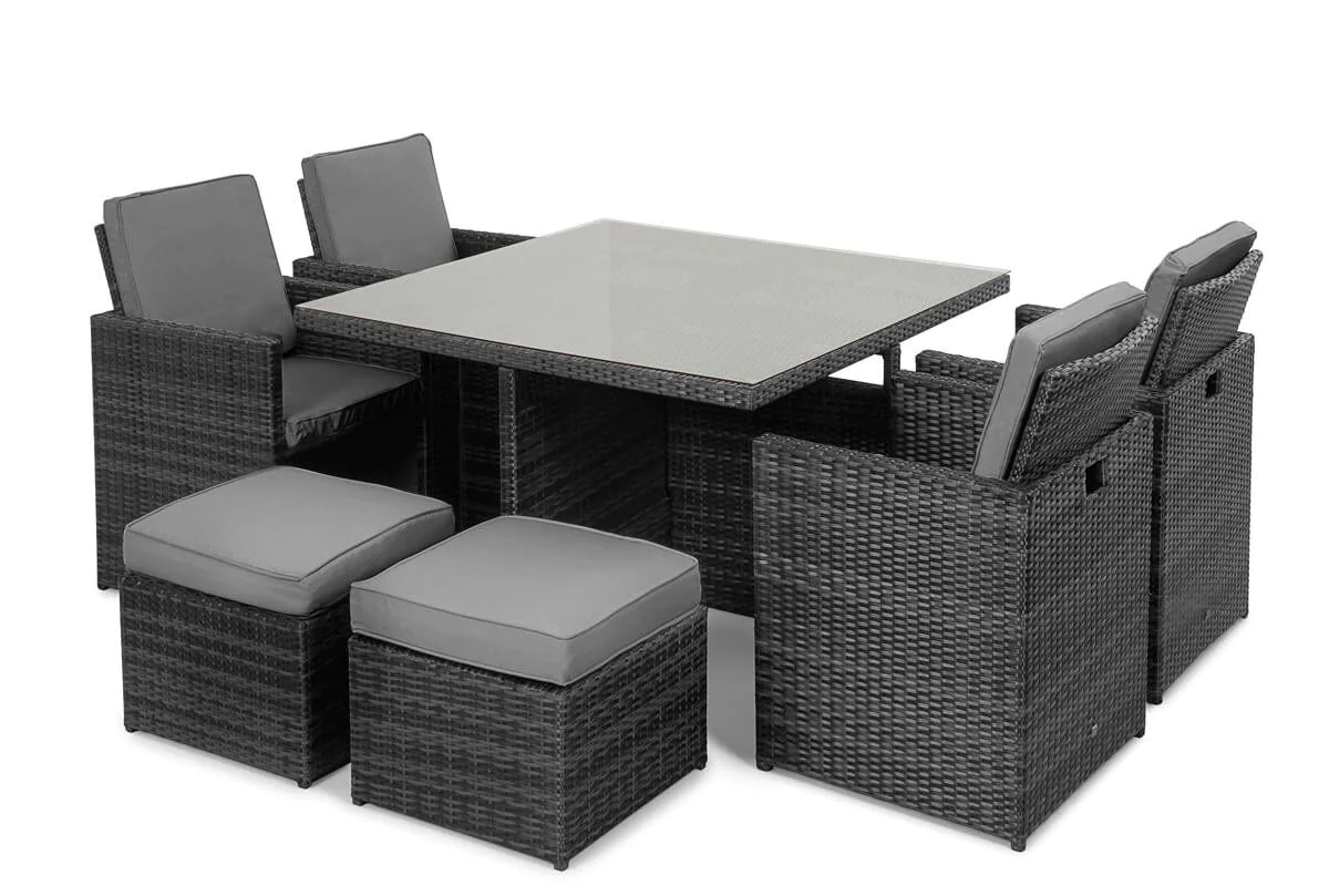 Maze Rattan Cube Set - Flat Weave